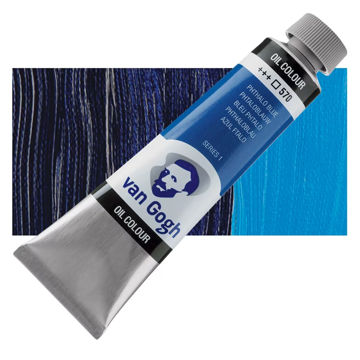 رنگ روغن ونگوگ 40 میل تکی کد Phthalo Blue - 570
