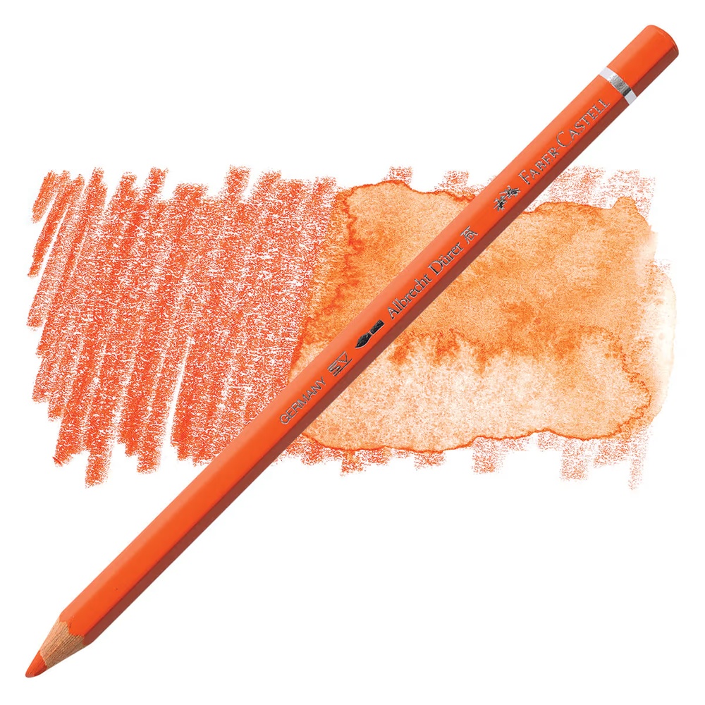 مداد رنگی آبرنگی فابرکاستل تکی کد Dark Cadmium Orange - 115