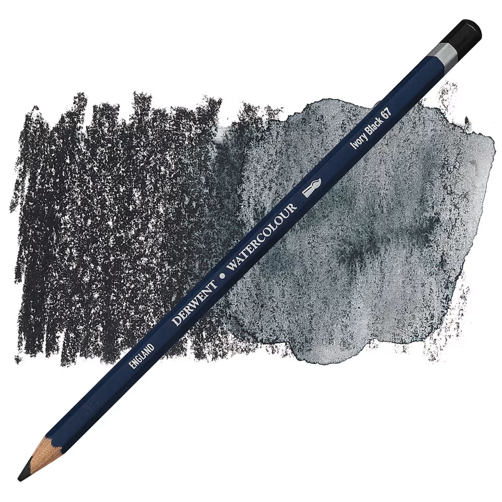 مداد رنگی آبرنگی درونت تکی کد Ivory Black - 67