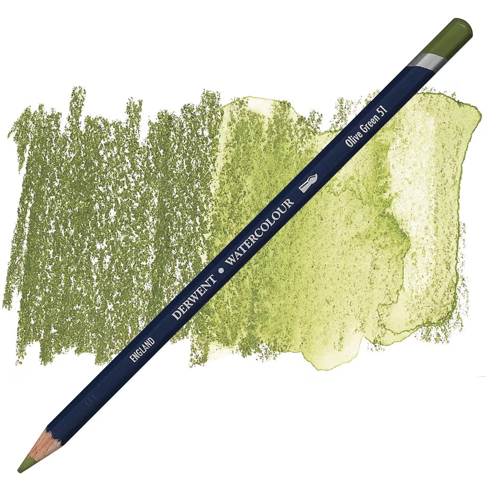 مداد رنگی آبرنگی درونت تکی کد Olive Green - 51