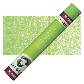 پاستل روغنی ونگوگ تکی کد Permanent Green Medium - 614.7