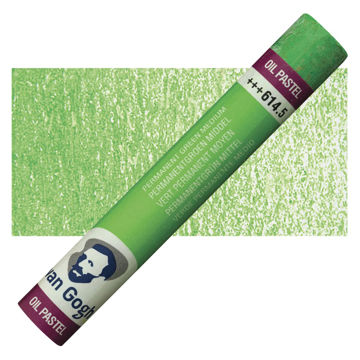 پاستل روغنی ونگوگ تکی کد Permanent Green Medium - 614.5