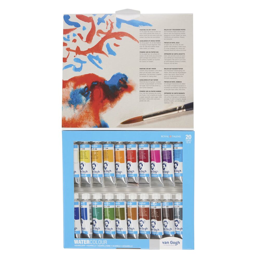 آبرنگ ونگوگ تیوبی 20 رنگ - مدل Assorted Colors
