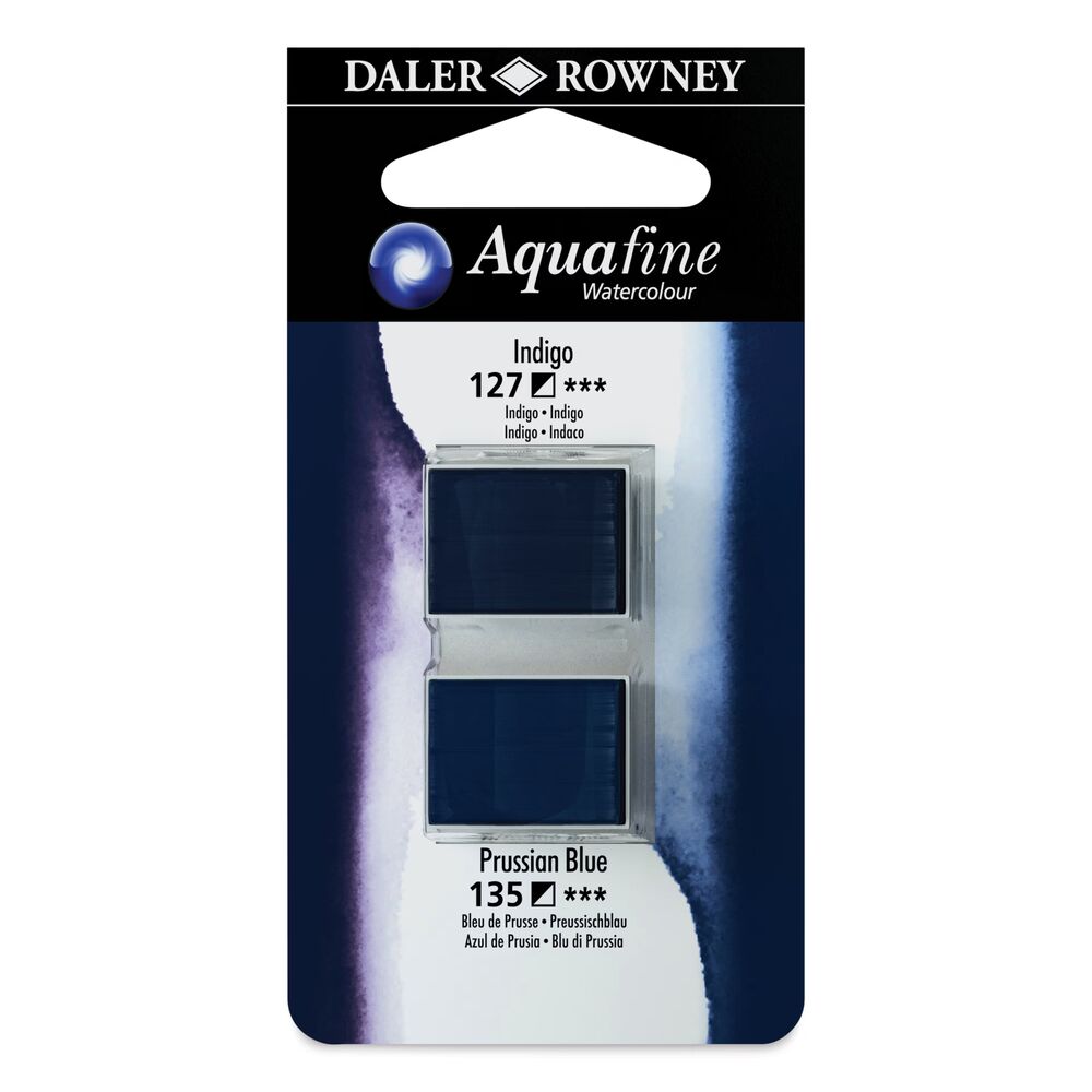 آبرنگ دالررونی بسته 2 تایی Indigo & Prussian Blue