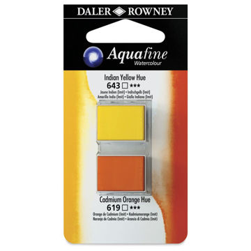 آبرنگ دالررونی بسته 2 تایی Indian Yellow Hue & Cadmium Orange Hue