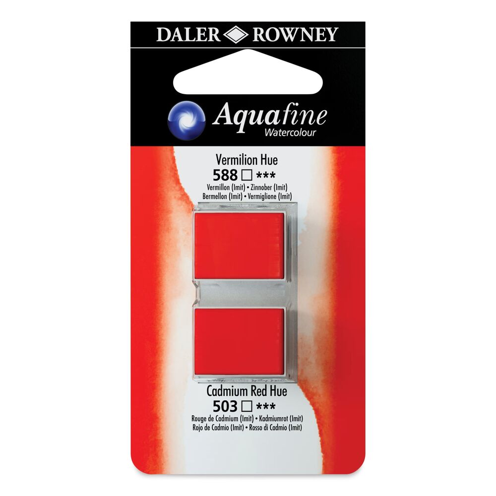 آبرنگ دالررونی بسته 2 تایی Vermilion Hue & Cadmium Red Hue