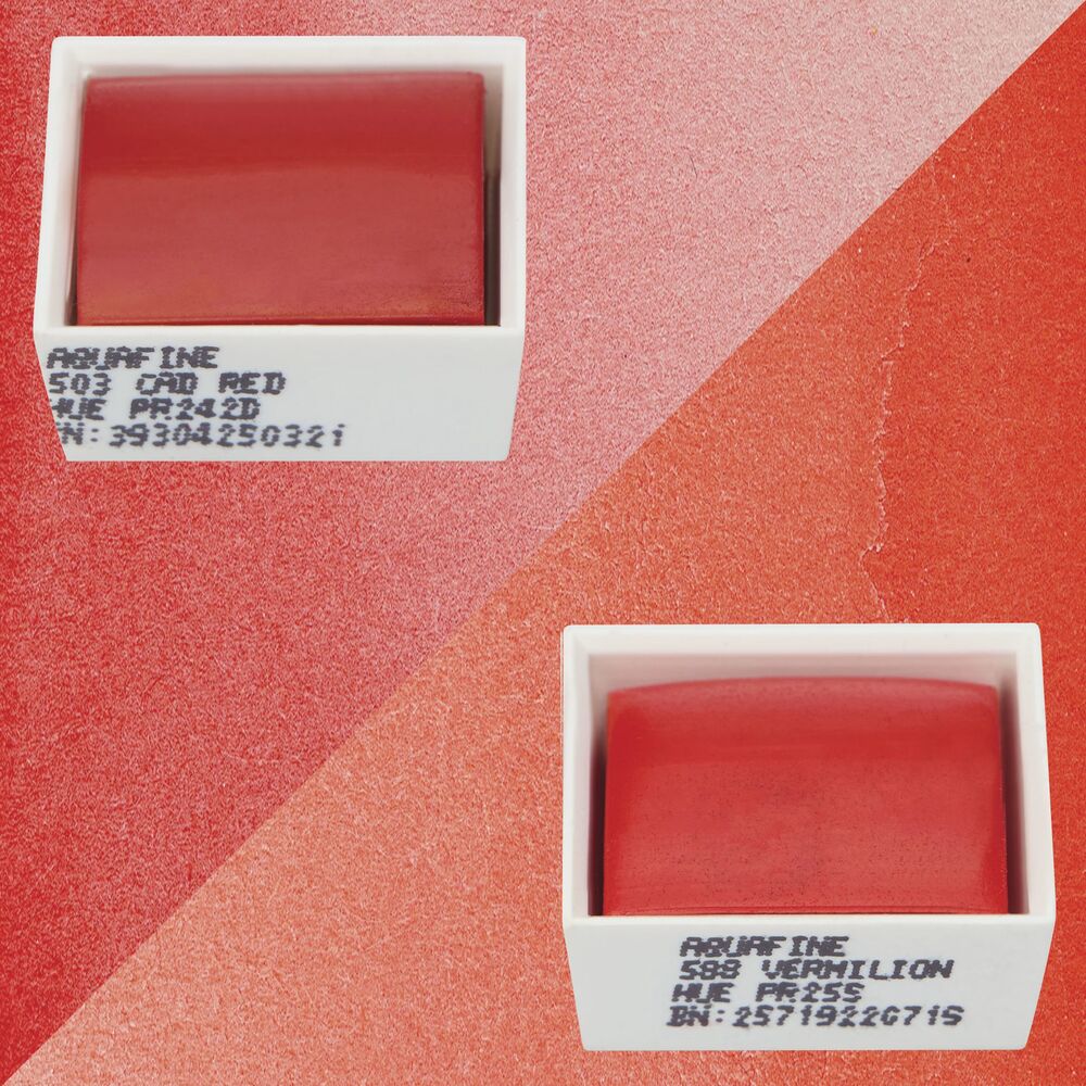 آبرنگ دالررونی بسته 2 تایی Vermilion Hue & Cadmium Red Hue
