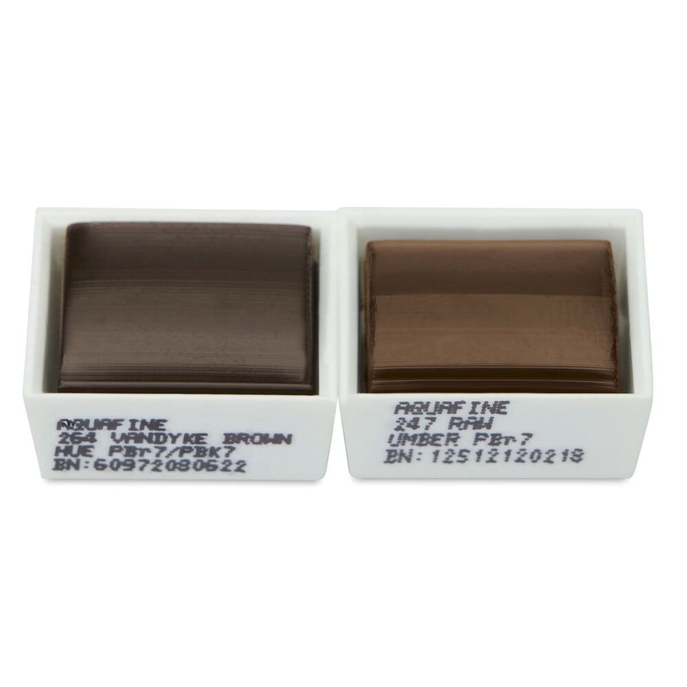 آبرنگ دالررونی بسته 2 تایی Vandyke Brown Hue & Raw Umber
