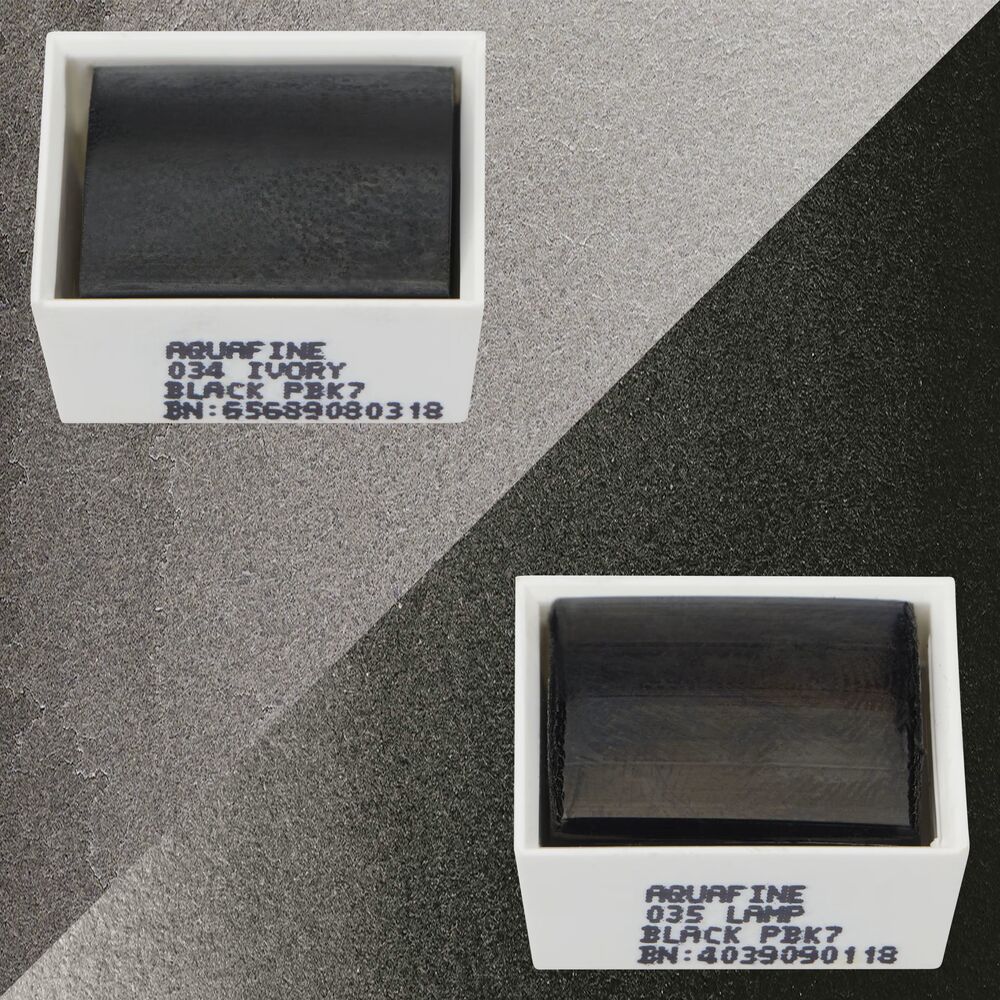 آبرنگ دالررونی بسته 2 تایی Ivory Black & Lamp Black