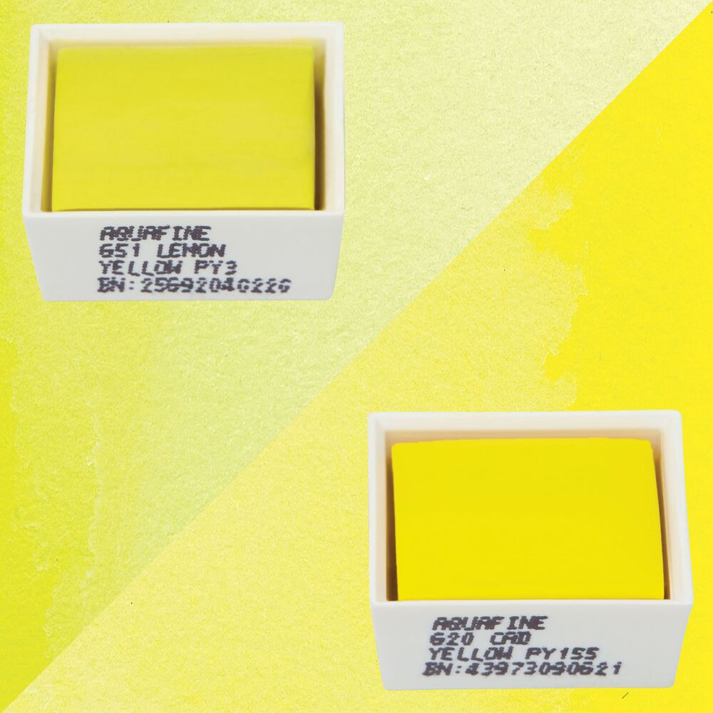 آبرنگ دالررونی بسته 2 تایی Lemon Yellow & Cadmium Yellow Hue