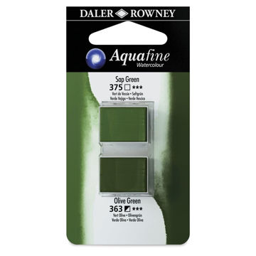 آبرنگ دالررونی بسته 2 تایی Sap Green & Olive Green