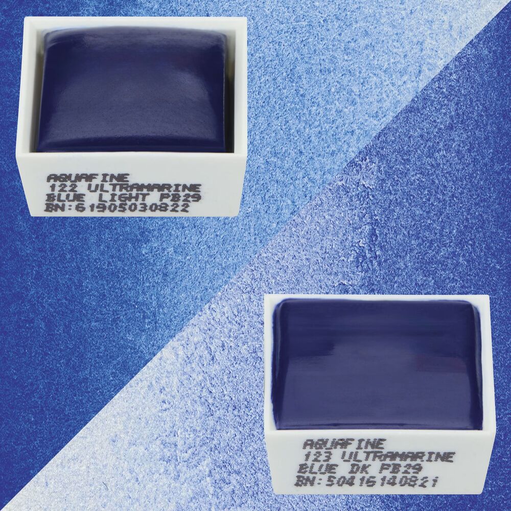 آبرنگ دالررونی بسته 2 تایی Ultramarine Blue Light & Ultramarine Blue Dark