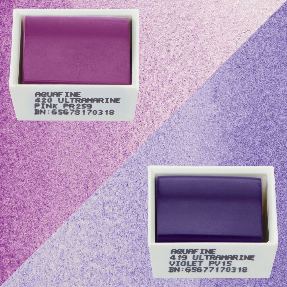 آبرنگ دالررونی بسته 2 تایی Ultramarine Pink & Ultramarine Violet