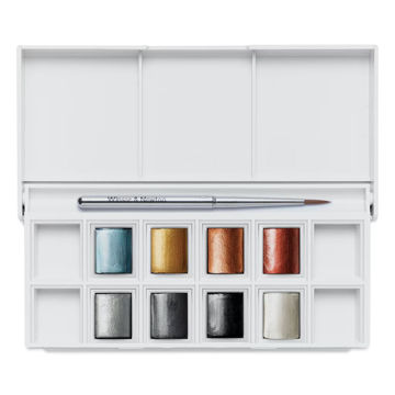 آبرنگ وینزور کاتمن 8 رنگ - مدل Metallic Colors